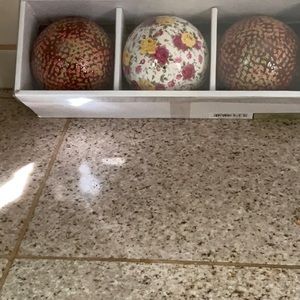 Set of Three Carpet Balls